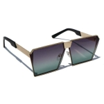 Mixed Gradient Oversized Square Sunglasses For Men